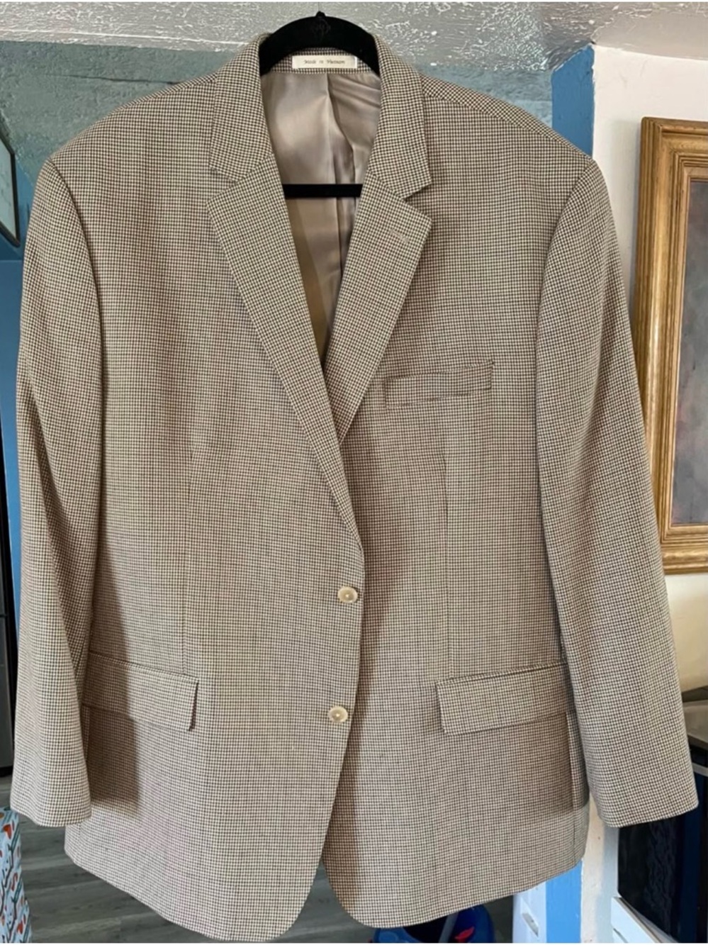Michael Kors Men's Tan Glen Plaid Sport Coat
